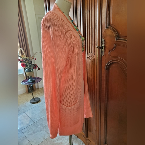 NWT- Peach Long Cardigan!!π§‘π§‘π§‘ - Picture 2 of 11